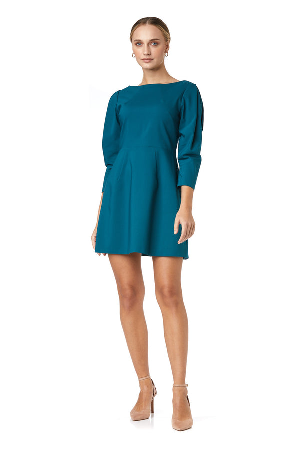 Mini dress with puff sleeves Celeste