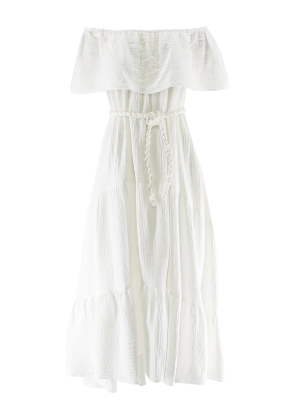 Poem cotton muslin maxi dress