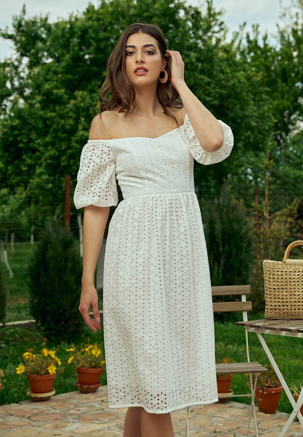 Sienna broderie anglaise cotton dress